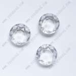 transparent round faceted craft beads