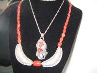 natural red coral Necklace