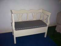 Bangku White Lily - White Wash furniture