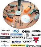 Industrial Sensor,  e.g. : Baumer,  Visolux,  Leuze,  MD,  Diell,  Banner,  Allen Bradley,  SunX,  IFM Efector,  Carlo Gavazzi,  Yamatake,  Takex,  Fuji etc