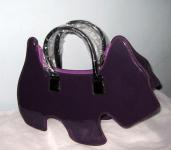 DOGGY GLOSSY BAG PURPLE