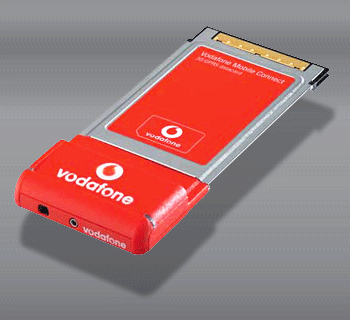 Vodafone HSPDA/3G/EDGE/GPRS, speeds of up to 1.8 Mbps