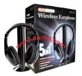 6 in 1 HS-208 wireless headphone for TV set/DVD/Cd/PC/LCD/MP3/MP4/MP5/computer/notebook/laptop