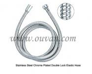 Stainless Steel Double-Fastening Elastic Shower Hose