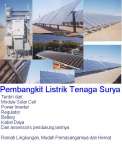 SOLAR CELL Pembangkit Listrik Tenaga Surya ( PLTS)