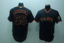 Giants #55 Lincecum black/grey/cream/orange