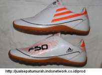 Sepatu Futsal Adidas F50 Adizero Putih-Orange ( UK 40-44)