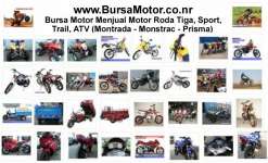 Bursa Motor Menjual Motor Roda Tiga,  Sport,  Trail,  ATV ( Montrada - Monstrac - Prisma)