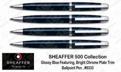 Sheaffer 500 Collection - Glossy Blue Featuring # 9333 Ballpoiint Pen Souvenir / Gift and Promotion