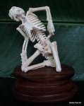 Human Skeleton Carving - Sitting