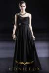 sell blinking beaded belt homecoming gowns,  black sleeveless blinking homecoming gowns 56618
