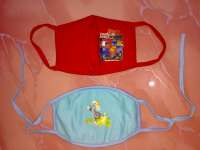 masker anak motif kartun