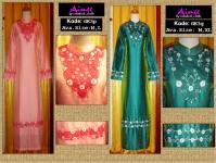 Gamis/ Abaya Bordir Kerancang