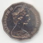 Koin Australia 50 Cents Dollars 1976