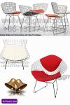 Diamond chair, Wire Chair, Wire table, Barstool, Count stool, Coffee chair, Dining chair