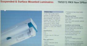 TMS012 Suspended &amp; Surface Mounted Luminaires