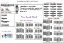 contoh 6 Pencetakan Label Barcode