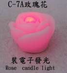 c-7a rose candle light