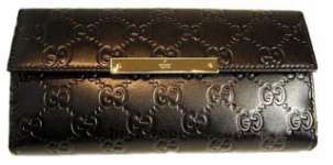 Gucci Continental Wallet Black 112715