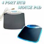 Mouse mat with built in 4 port USB 2.0 hub,  what a brilliant idea!