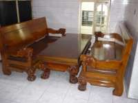 Lion coffee table Teak solid wood