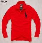 100% authentic mens long polo,  big pony,  red