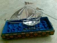Ship Miniature / Miniatur Kapal tebuat dari Perak