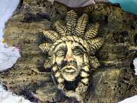 Wood Carving Of Indian Chief