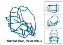 Rangka Buggy Offroad / Gokart Offroad