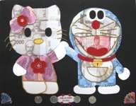 Mahar Hias Pengantin Hello Kitty dan Doraemon