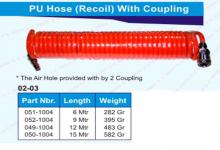 SELANG RECOIL   6M DGN COUPLING 1/4" (PP-SP 20)