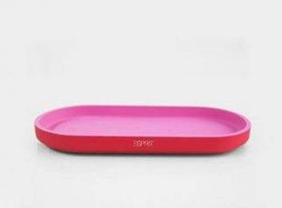 Fashion Fuchsia And Pink Poly Resin Pottery Soap Dishes