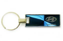Hyundai Rectangle Key Chain Blue