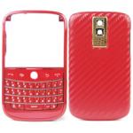 BlackBerry Bold 9000 Housing Cover Keypad - Red & Gold ( Oblique Stripes)