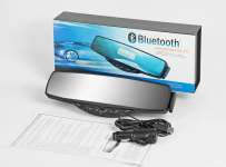 Noise cancelling Bluetooth rear view mirror