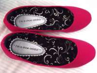 Suede Flatshoes - Shocking Pink