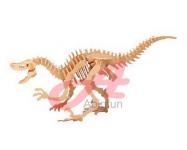 Velociraptor 3D wooden toy Dinosaur,  3D puzzle