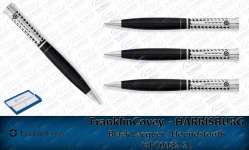 ( FranklinCovey ) " Authorised Distributor for Indonesia " FranklinCovey- HARRISBURG BLACK LACQUER FC0082-2BP Metal Pen Souvenir Perusahaan / Hadiah Promosi / Merchandise Perusahaan