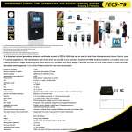 Fingerprint Camera Time Attenmdance And access Control System Model FECS-T9