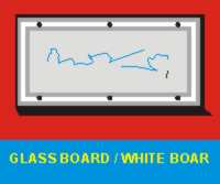 GLASS BOARD/WHITE BOAR