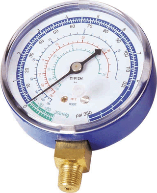 refrigeration tool, hvac tool, refrigerant gauge, pressure gauge