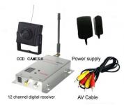 Professional miniature spy surveillance wireless security CCD camera( DK-12-C01)