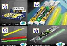 Safety light stick,  Cyalume Technologies,  Glow Sticks,  Light Up Sticks,  6 Inch Glow Stick, 