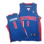 Detroit Pistons 1 Iverson blue Jrseys