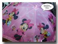 Payung Anak Transparant Minnie Mouse