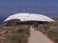 Tension Membrane Structure Awning of Temples