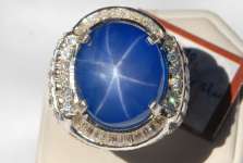 Batu Mulia Blue Safir Sharp Star No Heat ( SPS 082) = SOLD OUT / TERJUAL