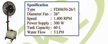 Spray fan Type FDH650-26/ 1