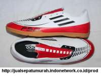 Sepatu Futsal Adidas F50 Adizero Evo Putih-Hitam-Merah ( UK 39-43)