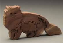 puzzle kayu kucing agora 3D